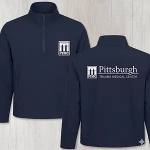 Embroidered The Pitt PTMC: Pittsburgh Trauma Medical Center Quater-Zip, Gift for Fan