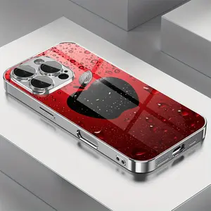 Premium Lucky Red Water Drop Apple Pattern Phone Case, Suitable for iPhone 16 Pro Max/16 Plus/16 Pro/16/15 Pro Max/15 Plus/15 Pro/15/14 Pro Max/14 Plus/14 Pro/14/13 Pro Max/13 Pro/13/12 Pro Max/12 Pro/12/11 Pro Max/11 Pro/11/XS Max/XR/X/7 Plus, Comes with