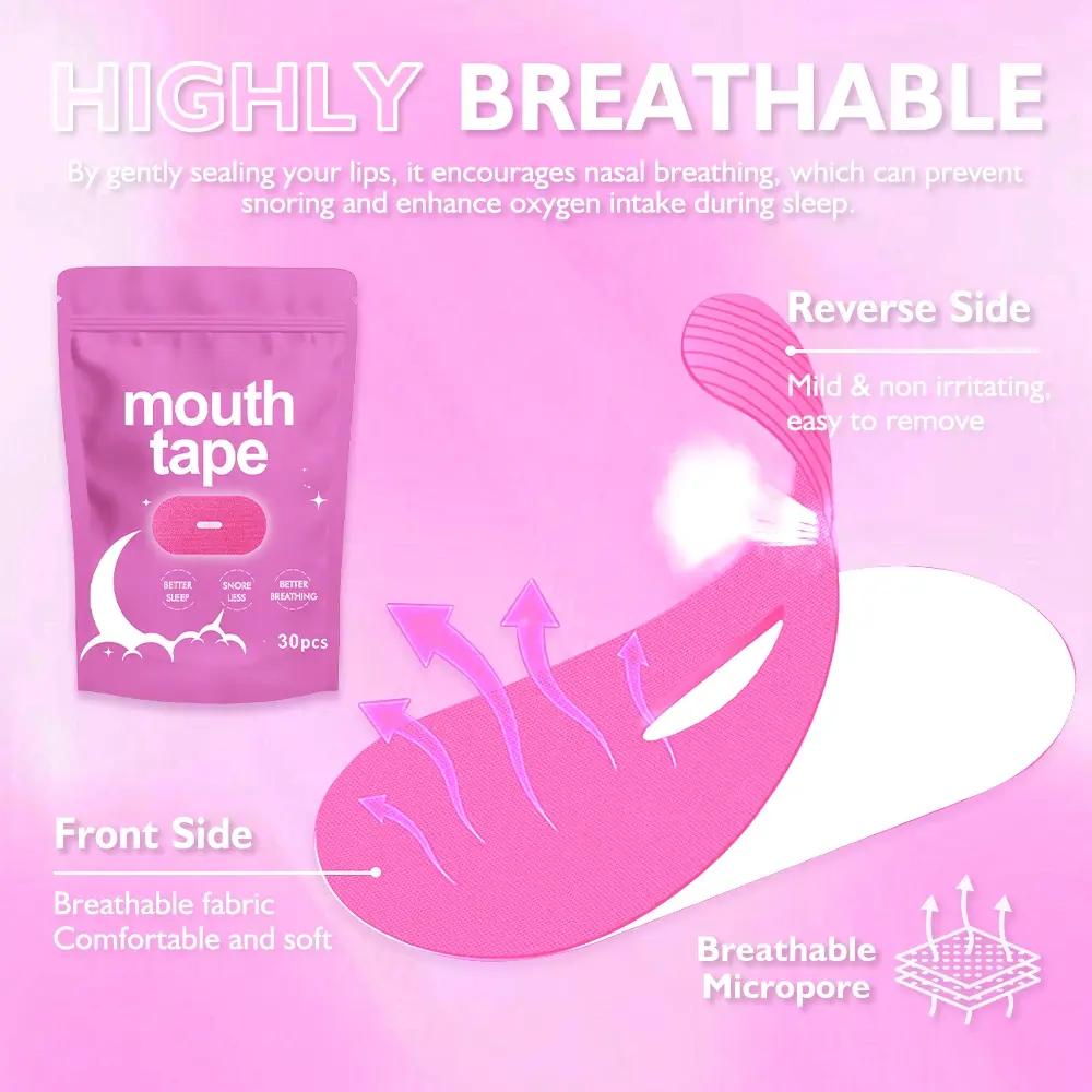 Sleep Mouth Tape, Snore Mouth Tape, Breathable Mouth Tape, Comfortable Sleeping Tape, Body Care Product for Women & Men