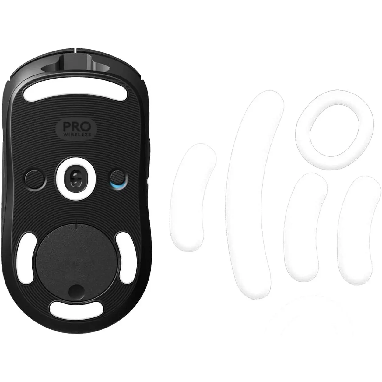 2 Sets Superlight Gaming Mouse Skates, 0.8mm Smooth PTFE Material, Fast 5.1 Easy-to-Use Replacement, Rounded Curved Edges, Pro Performance Upgrade, Material Compatibility, Precision Support, Smooth Movement