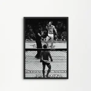 Conor McGregor Poster, Black and White Wall Art, MMA Fighter Wall Decor