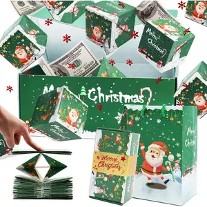 Surprise Gift Box Explosion for Money, Unique Folding Bouncing Red Envelope Gift Box with Confetti, Cash Explosion Luxury for Birthday Anniversary Valentine Proposal