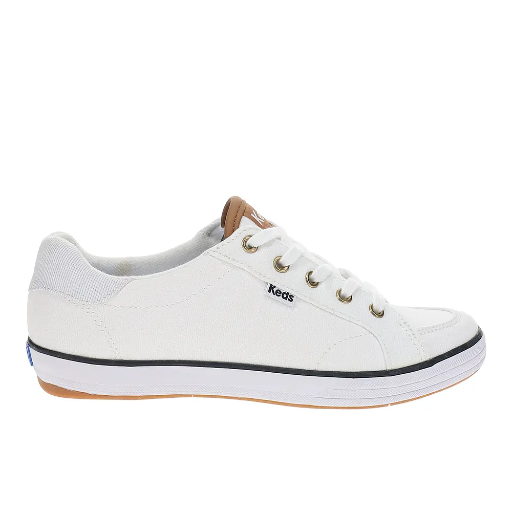 Keds Womens Center Iii Lace Up Sneakers Shoes Casual - White