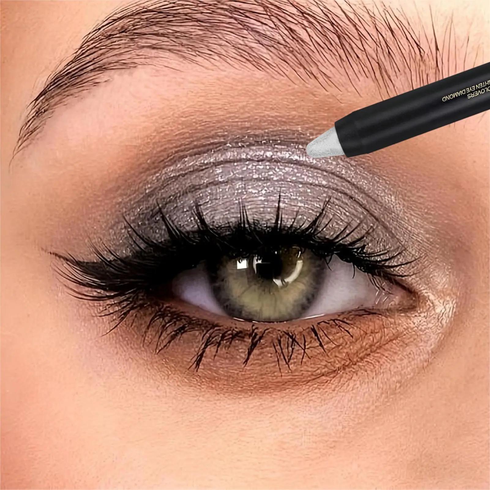 1PC Metallic Gray Eyeshadow Stick -Shiny Effect,  Waterproof & Sweatproof, Long-Lasting,  Everyday Makeup, Everyday Eyeshadow | Glittery Eyeshadow