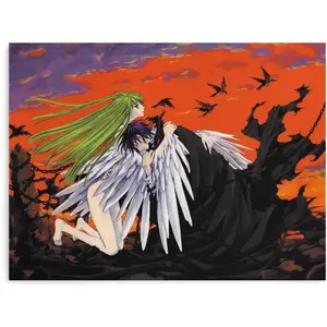 Anime Posters Code Geass Lelouch of The Rebellion Poster Anime Wall Prints Posters for Girls Room Poster Decorative Canvas Wall Art Living Room Posters Bedroom 8x10inch(20x26cm) Ornaments Decoration Artistic Photo