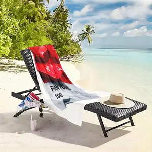 1 piece PANTONE 199 red color swatch with wrinkled texture themed beach towel - Oversized fluffy flannel sofa blanket, suitable for beds and sofas, modern design, all-season use, digitally printed pattern, 100% polyester material, machine washable