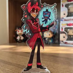 Hazbin Hotel Vox Ala Standee, TV Demon Fanart, Radio Demon Desk Decor