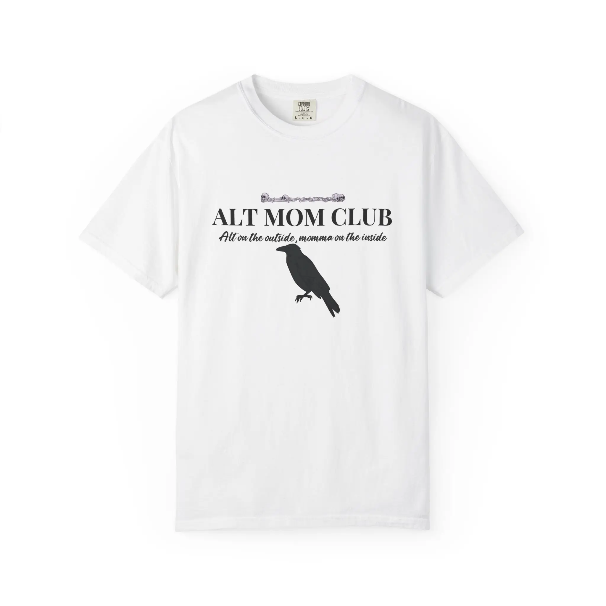 Alt Mom Club T-Shirt — "Alt Mom Club" Raven Graphic Tee
