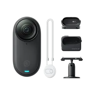 Insta360 GO 3S - 128 GB 4K Tiny Portable Vlogging Camera, Hands-Free POVs, Mount Anywhere, Stabilization, 140 Min Battery Life, 10m Waterproof, Apple Find My, Pet POV