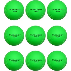 9 Pack Weighted Balls for Baseball & Softball 16 oz Practice Heavy Ball for Hitting, Batting & Pitching, Improve Power and Mechanics, 2.85inch