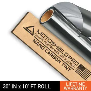 Nano Carbon Car Window Tint - 30" in x 10' ft Roll