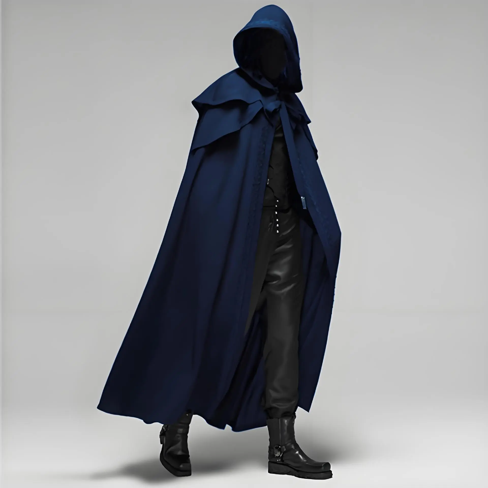 Blue Gothic cape