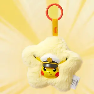 MINISO Official Pokémon Horizons Scented Vinyl Face Plush Blind Box | Kawaii Captain Pikachu Sprigatito Mystery Figure Pendant | Aesthetic Backpack Charm & Stress Relief Surprise Gift for Kids & Fans | 6 Collectible Styles