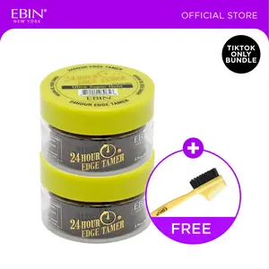 EBIN 24hr Edge Control Set with FREE Edge Brush | Sleek, Smooth, Long-Lasting