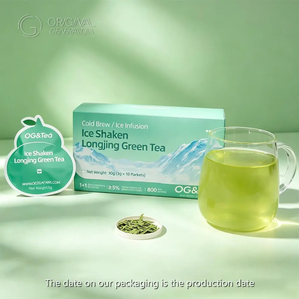 OG Summer Limited Edition  |  Cold Brew Longjing Green Tea (1 Carton 30g 3gx10packs) with Matcha · Iced West Lake Longjing Tea