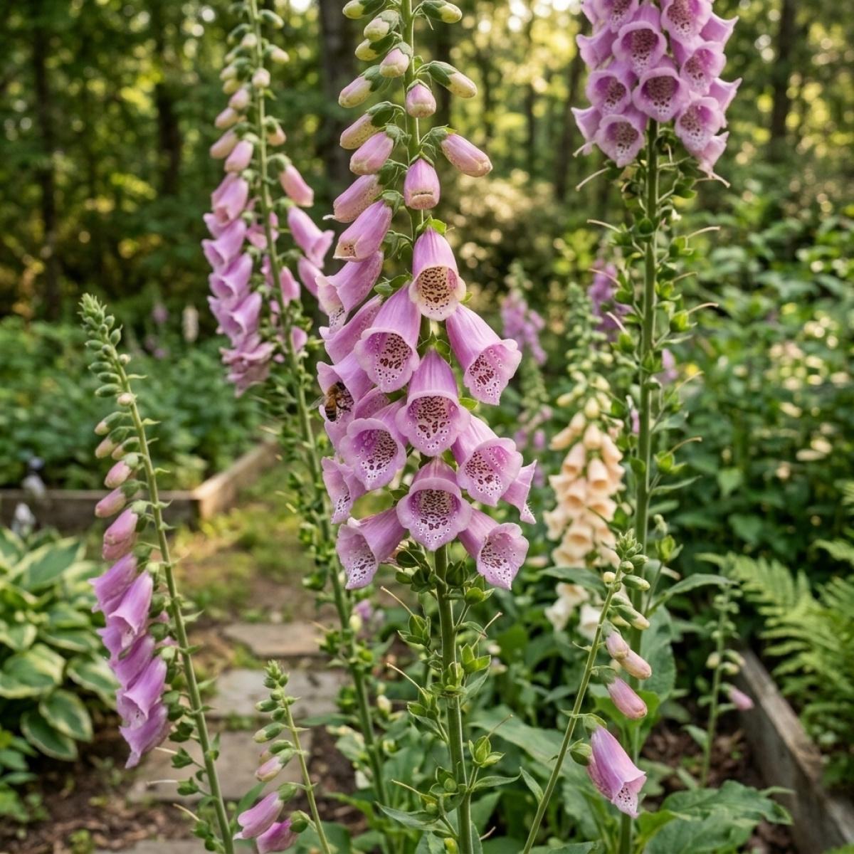 Non-GMO Digitalis Seeds for Flower Lovers Easy to Plant Perennial Flower Seeds for Garden Landscaping Attract Butterflies Bees Beautiful Blooms All Season