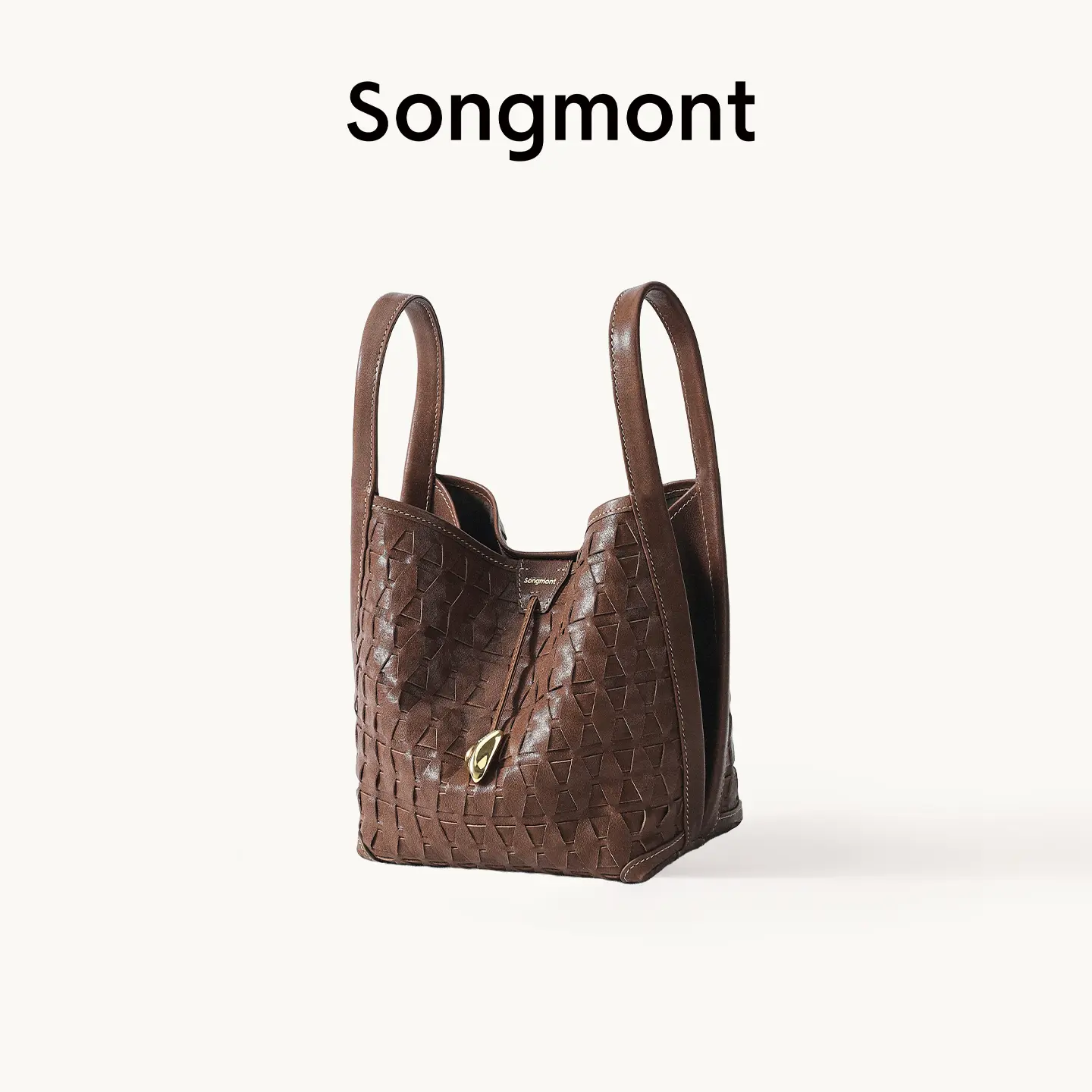 Songmont Lattice Bucket Bag