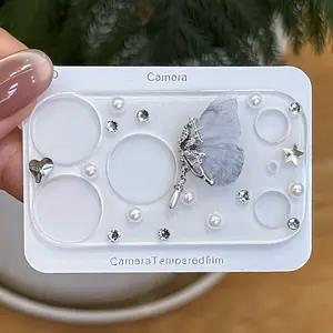 1pcs Shiny Diamond Transparent Tempered Glass Screen Protector Film for Apple iPhone 17 Pro/17 Pro Max, Durable Protective Cover Accessories