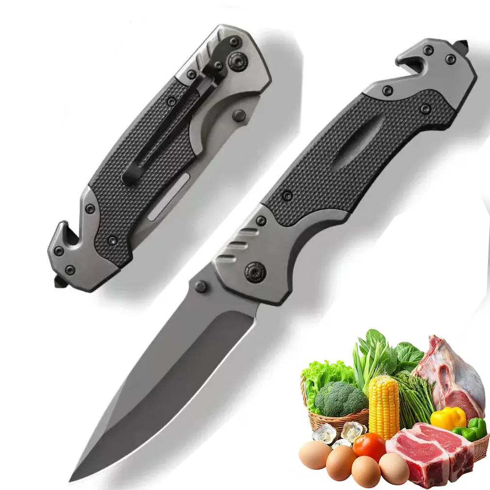 Fishing Camping Pocket Knife Outdoor Multifunctional Folding Knife Tactical Defense Knife Outdoor Survival Camping Sharp Knives