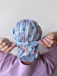 DuoStyle Scrub Hat - Frolicking Bunnies
