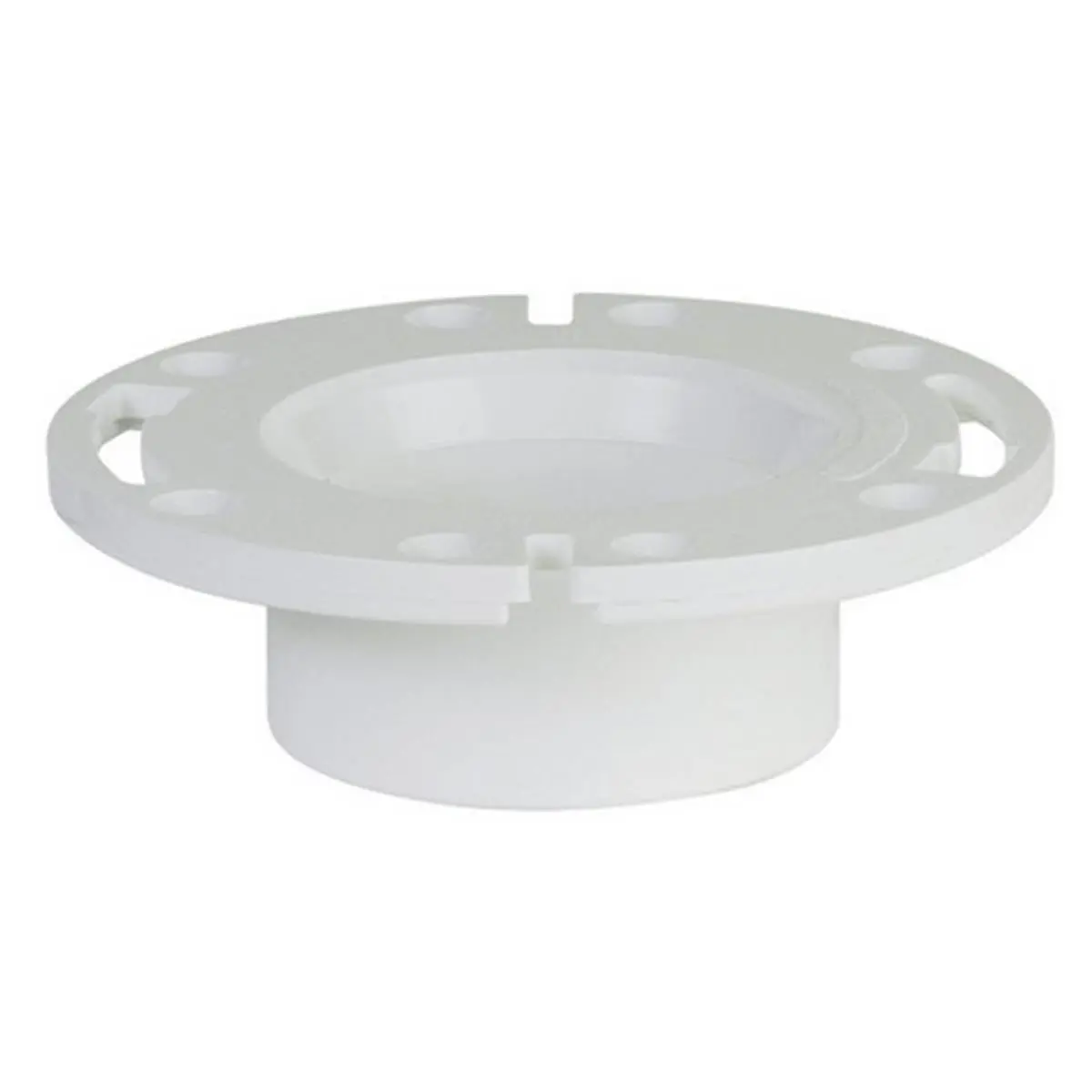 Sioux Chief 886-P ABS Plastic Closet Flange, 3x4 in., for Boating Water Sports, 4 in. Sch. 40 Pipe, Floor-Cut Level, Outlet Solvent Weld, ABS Solvent Weld Compatible