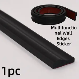 3.2cmx1meters Multifunctional Wall Edges Sticker- Self-Adhesive PVC Molding Strip - Peel & Stick Reusable /ceiling Baseboard, Gloss Contemporary Trim Suitable for Walls