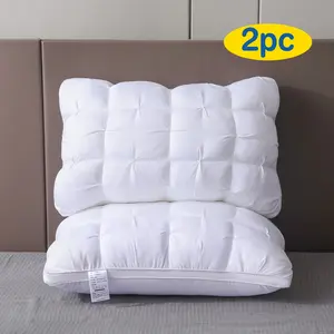 2pcs 5-Star Hotel Quality Pillows for Sleeping, 20x30in Soft Luxury Neck Support Pillows, All-Season Non-Collapse High Core, Hypoallergenic Polyester Cover, Ideal for Prone Sleepers & Home Gifting, Summer-Friendly Father's Day Gift Ideas