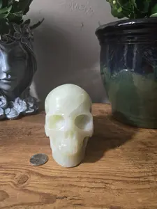 White Jade Skull