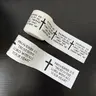 2 Pcs Set Christian Athletic Tape 2IN X 23FT Cotton Zinc Oxide White Athletic Tape, Cross Athletic Wristband for Tennis, Religious Bible Verse Athletic Tape, Christian Gift for Men and Women
