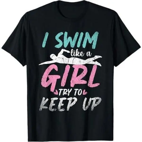 Swim Practice Aquatic Sport Swimmer Women Girls Swimming T-Shirt