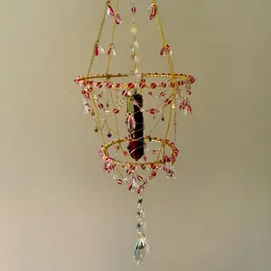 Phoebe Red Moonstone Suncatcher