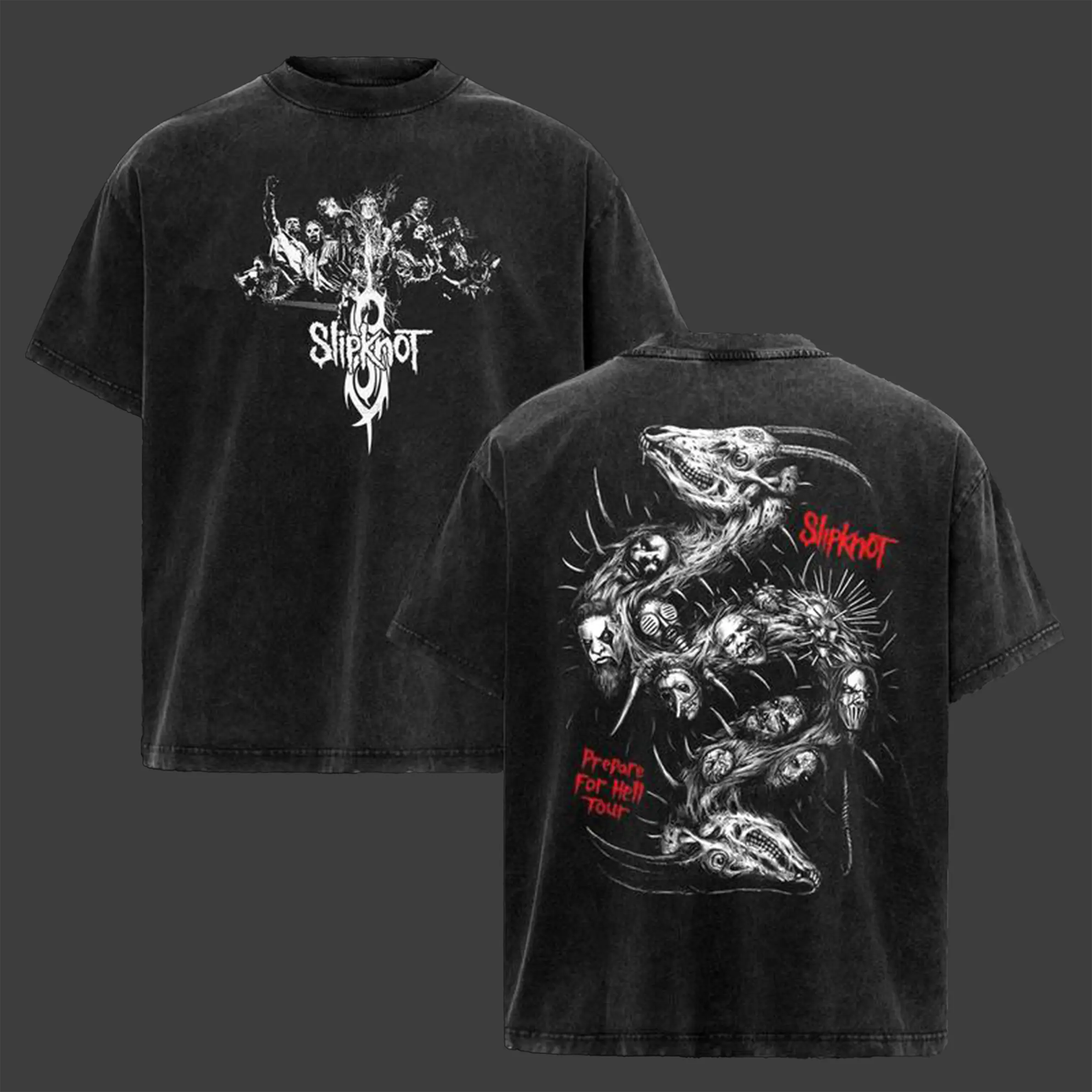 Vintage Slipknot Band Tee Washed– Heavyweight Distressed Graphic Shirt, Rock Aesthetic, Y2K Grunge Metalcore, Edgy Alternative shirts men vintage slipknot Clothes Cotton