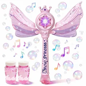 Bubble Wand LED Light Magical Bubble Machine, Outdoor Party Birthday Toy, Anxiety Relief Gift, Gift, Night Glow Birthday Decoration