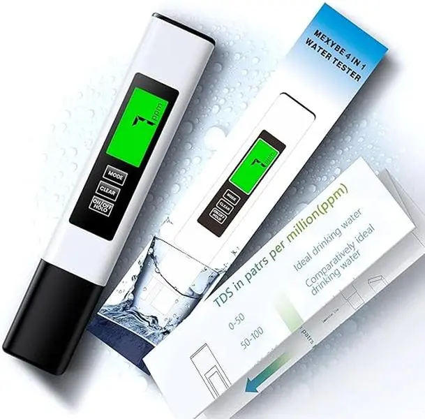 2025 All-New 4 in 1 Digital TDS Meter - Accurate Measurement of Total Dissolved Solids, EC, Temperature (°C,°F) & RO/DI Systems Water Testing Kit Aquarium