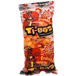 Super Star Crunch Ti-gaz Cheddar Cheese Snacks 30g - Crunchy Flavor Snack