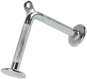 French Fitness Chrome 12" Tricep Pressdown Bar (New)