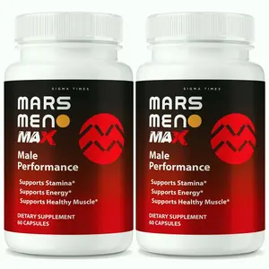 2 Pack - MarsMen Max Herbal Wellness Formula, Daily Vitality Support Supplements Natural Ingredients Vitamin Fitness