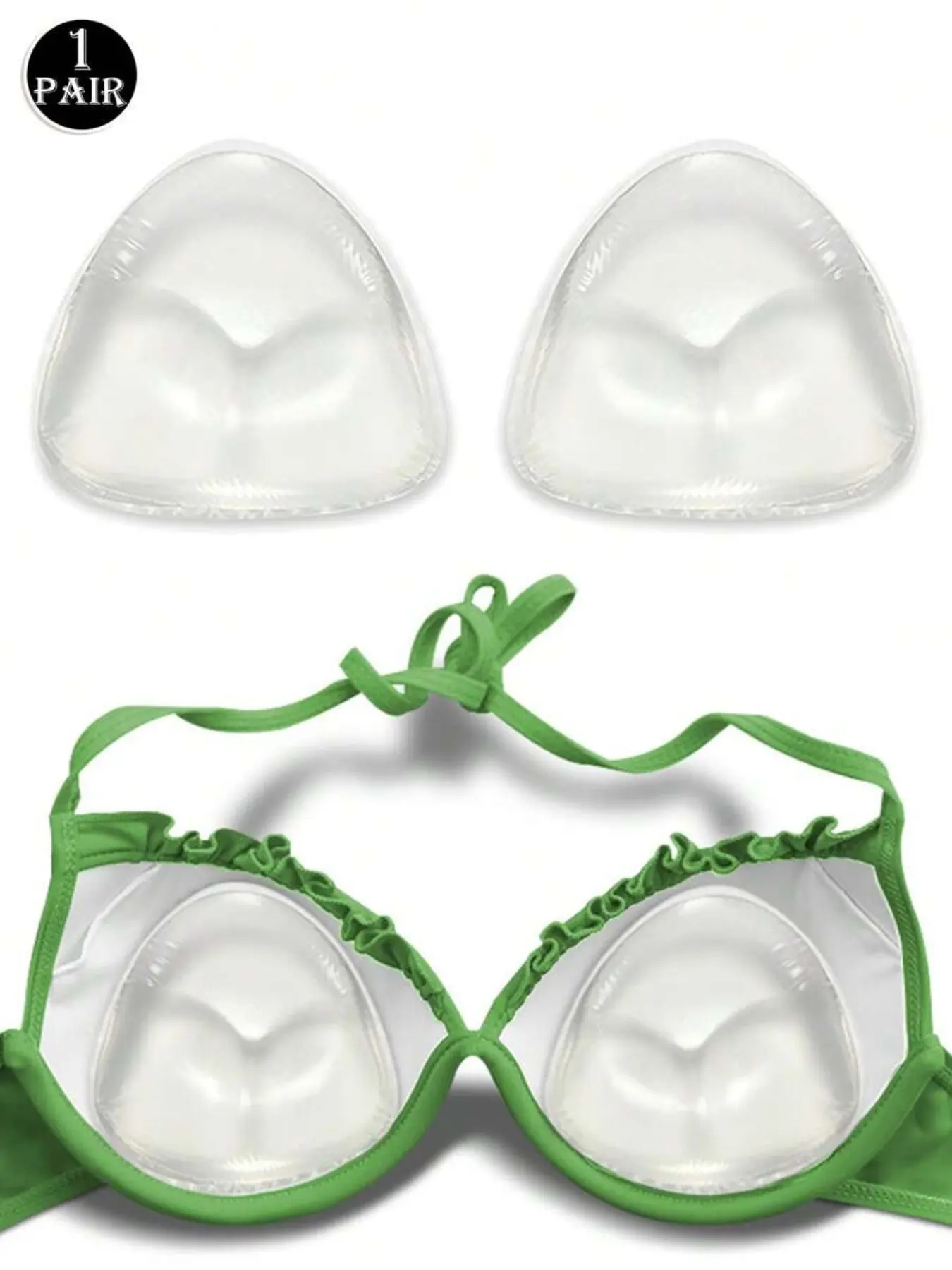 Waterproof Push-Up Bra Pad, Push Up Padding, Invisible Transparent Design, Full Coverage, Loose-Fitting, Ideal for Swimming & Sports, Spring & Fall, Invisible Adhesive Bra, Underwear