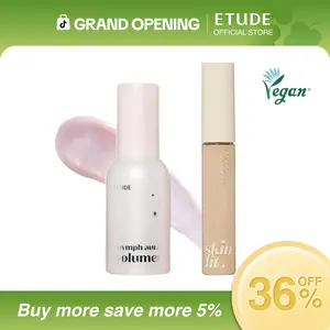 [ETUDE Official] Nymph Aura Volumer + Big Cover Skin Fit Concealer Pro Set | Radiant Glass-Skin Glow | Hydrating with Argan & Avocado Oils | Long-Lasting Coverage