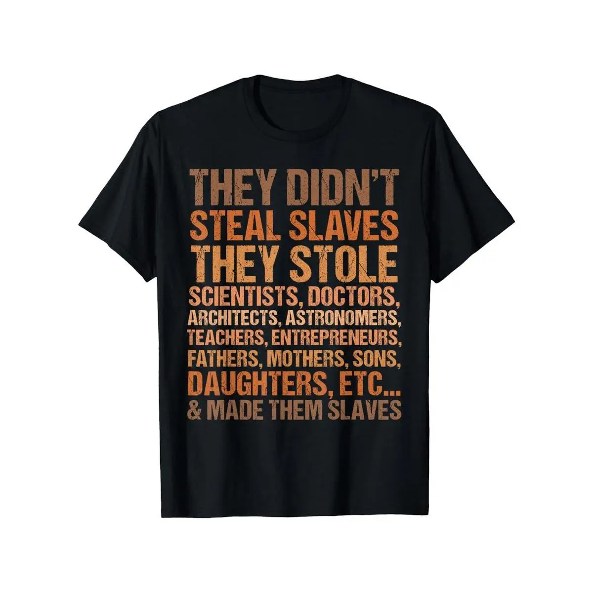 Black History Month Graphic T-Shirt, Unisex Short Sleeve Round Neck Cotton Top with Creative Melanin Print