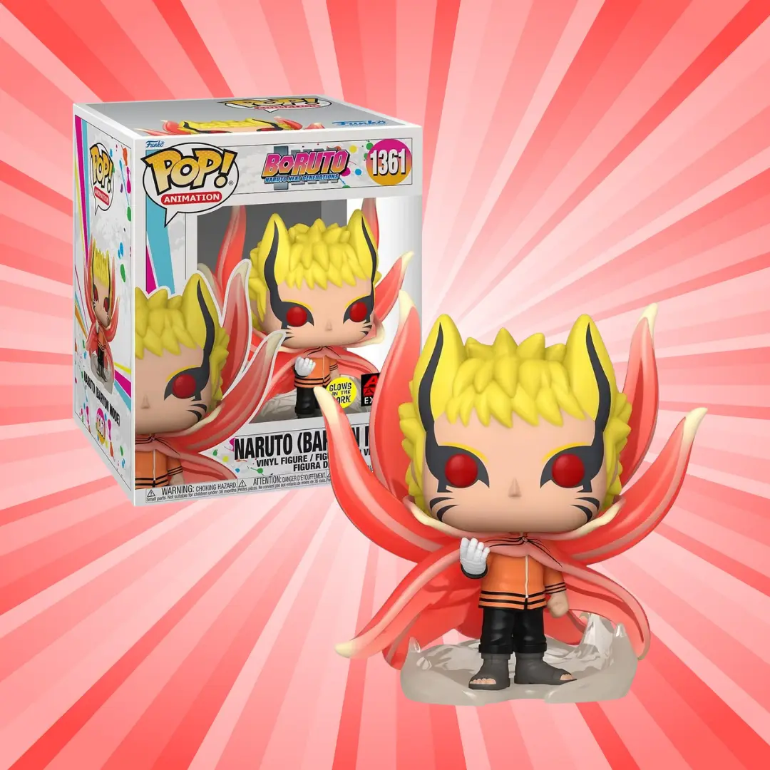 Funko Pop! Naruto Shippuden Naruto (Baryon Mode) 6" GITD AAA Anime Exclusive #1361