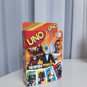 Skibidi Toilet adult party supplies, flip design! Desktop games and cards, UNO board games, UNO card board games, family gatherings, entertainment, UNO card games, birthday parties, Christmas, Family Fun Game