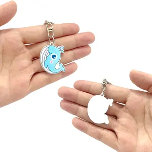 Creative Ocean Animal Keychain: New Style Cartoon Acrylic Keychain Gift
