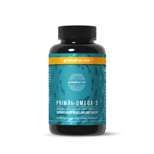 Primal Omega 3 – High-Potency EPA & DHA for Heart, Brain & Joint Health, Soft Gels Capsules, No Fishy Burps, Non-GMO