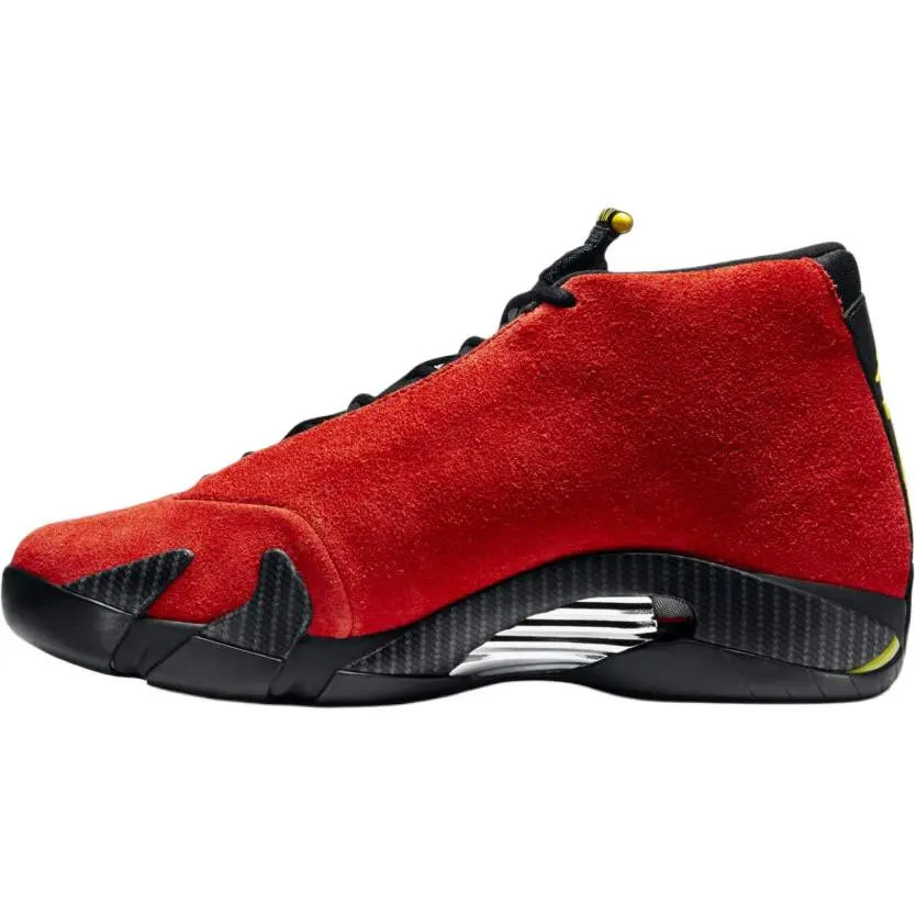 Air Jordan 14 Retro GS 'Ferrari' 2025 Kids' Lace-Up Athletic Sneaker, For Sneakerheads, Runs Small - Recommend Sizing Up 0.5-1 Full Size, Fits US Y 3.5