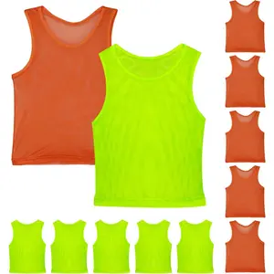 Pinnies Team Practice Vests for  Youth Teen Adult,Mesh Scrimmage Jersey for Soccer Football Basketball