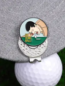 Cartoon Golf Ball Marker, Cute Letter Pattern Golf Hat Clip, Magnetic Golf Ball Marker, Fashion Accessories for Men & Women, Golf Accessory, Golf Supply