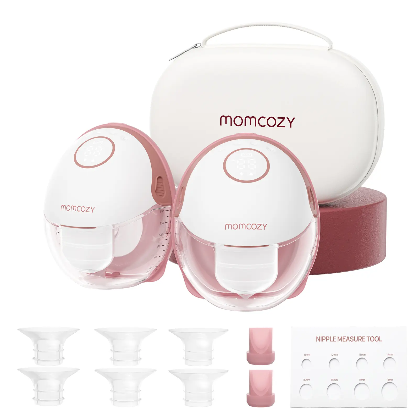 Momcozy  Hands-Free Mobile Breast Pump | M6, Wearable Breast Pump, Ideal Rhythm, DoubleFit Flange, Better Fit, More Discreet, 3 Modes and 9 Levels, 24mm