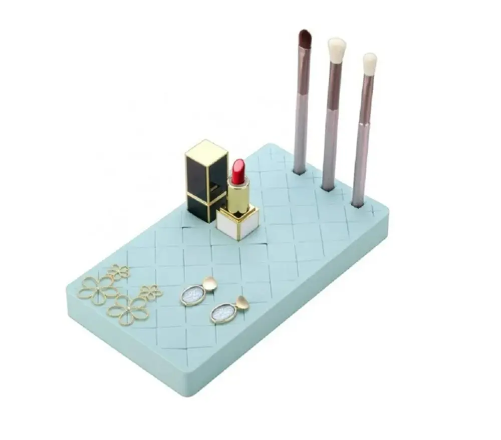 TIKA Silicone Lipstick Holder Display Stand, Cosmetic Organizer for Lipstick, Lip Gloss and Makeup