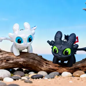 Glow in the Dark Night Fury Dragon Keychain, Moving Wings Mini Dragon Pendant, Car Key Ring & Auto Interior Accessory, Cute Fashion Bag Charm, Valentine Birthday Gift